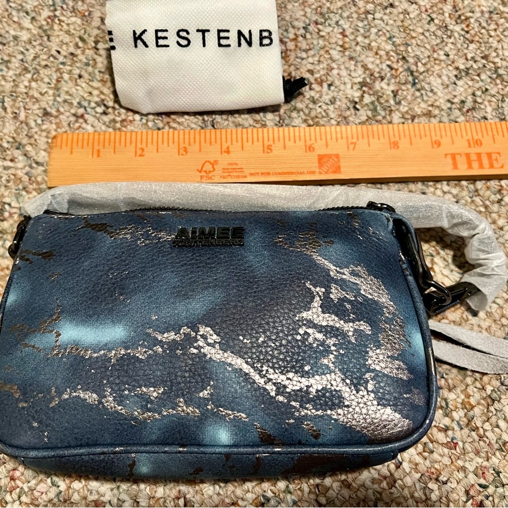Aimee Kestenberg NEW WITH TAGS Metallic Blue Bag